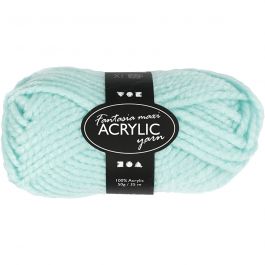 Fantasia Polyacryl-Wolle, L 35 M, Maxi, Mintgrün, 50 g/ 1 Knäuel [HOB-421877]