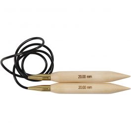 Rundstricknadel, L 150 cm, Größe 20 mm, 1 Stk [HOB-42195]