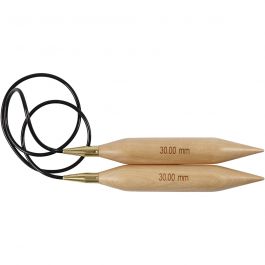 Rundstricknadel, L 150 cm, Größe 30 mm, 1 Stk [HOB-42197]