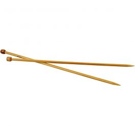 Stricknadeln, L 35 cm, Größe 7 mm, 1 Paar [HOB-42289]