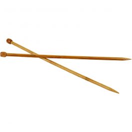 Stricknadeln, L 35 cm, Größe 9 mm, 1 Paar [HOB-42291]