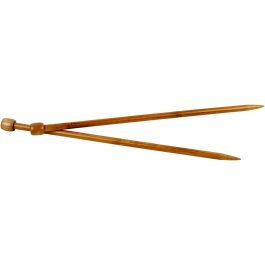 Stricknadeln, L 35 cm, Größe 10 mm, 1 Paar [HOB-42292]