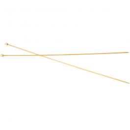 Stricknadeln, L 35 cm, Größe 2,5 mm, 1 Paar [HOB-42299]
