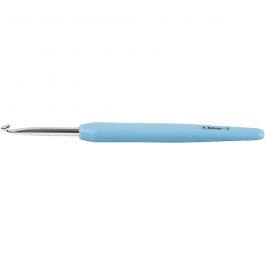 Häkelnadeln, Nr. 4,5, L 13,3 cm, Größe 4,5 mm, Hellblau, 1 Stk [HOB-42385]