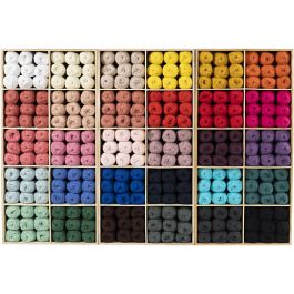 Baumwolle, Sortierte Farben, Nr. 8/4, L 170 m, 300 Knäuel/ 1 Pck [HOB-43100]