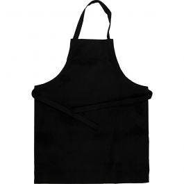 Schürze, L 70 cm, B 55 cm, Größe 7-12 Jahre, 210 g, Schwarz, 1 Stk [HOB-44589]