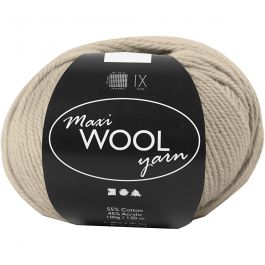 Wolle, L 125 M, Sand Melange, 100 g/ 1 Knäuel [HOB-447416]