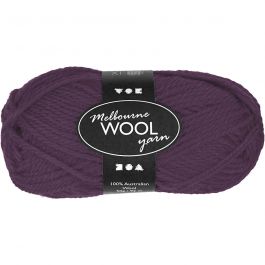 Melbourne Wool Yarn, L 92 M, Flieder, 50 g/ 1 Knäuel [HOB-44780]