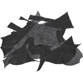 Echtleder, Schwarz, 2 kg/ 1 Pck [HOB-44916]