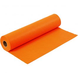Bastelfilz, B 45 cm, Dicke 1,5 mm, 180-200 g, Orange, 5 m/ 1 Rolle [HOB-45006]
