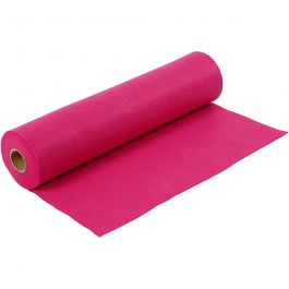 Bastelfilz, B 45 cm, Dicke 1,5 mm, 180-200 g, Pink, 5 m/ 1 Rolle [HOB-45009]