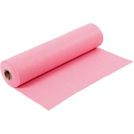 Bastelfilz, B 45 cm, Dicke 1,5 mm, 180-200 g, Pink, 5 m/ 1 Rolle [HOB-45010]