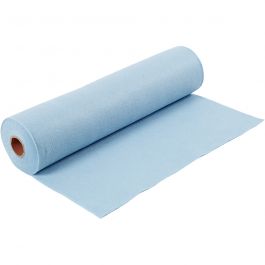 Bastelfilz, B 45 cm, Dicke 1,5 mm, 180-200 g, Hellblau, 5 m/ 1 Rolle [HOB-45020]