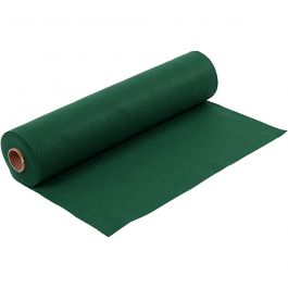 Bastelfilz, B 45 cm, Dicke 1,5 mm, 180-200 g, Dunkelgrün, 5 m/ 1 Rolle [HOB-45028]