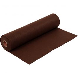 Bastelfilz, B 45 cm, Dicke 1,5 mm, 180-200 g, Braun, 5 m/ 1 Rolle [HOB-45030]