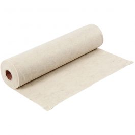 Bastelfilz, B 45 cm, Dicke 1,5 mm, meliert, 180-200 g, Naturweiß, 5 m/ 1 Rolle [HOB-45042]