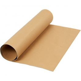 Kunstlederpapier, B 50 cm, Einfarbig, 350 g, Hellbraun, 1 m/ 1 Rolle [HOB-498940]