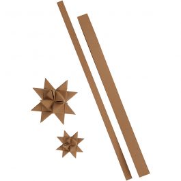 Streifen für Flechtsterne, L 44+78 cm, B 15+25 mm, 350 g, Beige, 24 Streifen/ 1 Pck [HOB-498950]