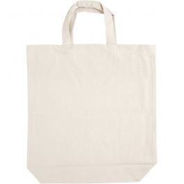 Stofftasche, Größe 39x44x10 cm, 310 g, Hellnatur, 1 Stk [HOB-49904]