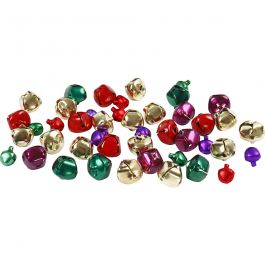 Glöckchen, D 10+14 mm, Metallic-Farben, 24 sort./ 1 Pck [HOB-500210]