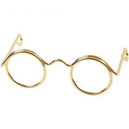 Brillen, B 35 mm, Lochgröße 13 mm, Gold, 10 Stk/ 1 Pck [HOB-500331]