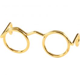 Brillen, B 25 mm, Gold, 10Stk/ 1 Pck [HOB-500341]