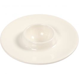 Eierbecher, Weiß, D 9,8 cm, Lochgröße 3,9 cm, 4 Stk/ 1 Box [HOB-505490]