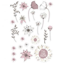 Anhänger, Größe 2,2-10 cm, Beige, Rosa, Weiß, 72 Stk/ 1 Pck [HOB-51013]