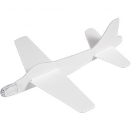 Flugzeug-Sortiment, L 19 cm, B 17,5 cm, Weiß, 2 Stk/ 1 Pck [HOB-51232]
