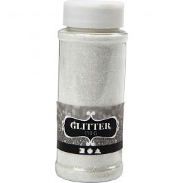 Glitter, Weiß, 110 g/ 1 Dose [HOB-51266]