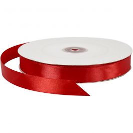Satinband, B 20 mm, Rot, 100 m/ 1 Rolle [HOB-51372]