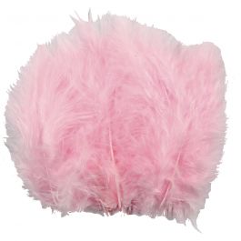 Daunen, Größe 5-12 cm, Rosa, 15 Stk/ 1 Pck [HOB-51695]