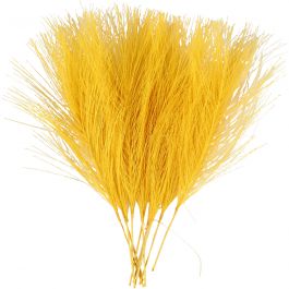 Künstliche Federn, L 15 cm, B 8 cm, Gelb, 10 Stk/ 1 Pck [HOB-518051]