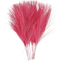 Künstliche Federn, L 15 cm, B 8 cm, Pink, 10 Stk/ 1 Pck [HOB-518054]