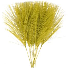 Künstliche Federn, L 15 cm, B 8 cm, Grün, 10 Stk/ 1 Pck [HOB-518058]