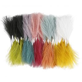 Künstliche Federn, L 15 cm, B 8 cm, 100 Stk/ 1 Pck [HOB-518070]