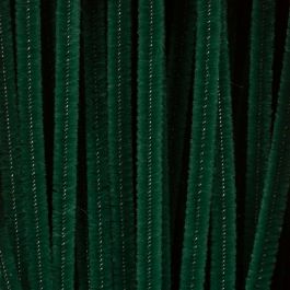 Chenilledraht, L 30 cm, Dicke 6 mm, Dunkelgrün, 50 Stk/ 1 Pck [HOB-52092]