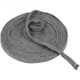 Strickschlauch, B 15 mm, Grau, 10m/ 1 Rolle [HOB-53014]