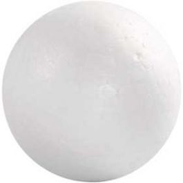 Styropor-Kugeln - Sortiment, D: 5,5-6 cm, Weiß, Styropor, 50Stck. [HOB-54311]