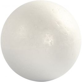 Styropor-Kugeln, D 12 cm, Weiß, 5 Stk/ 1 Pck [HOB-54313]