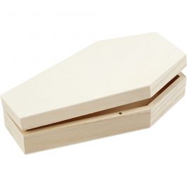 Holzsarg mit Magnetschloss, H 4 cm, L 18 cm, B 10 cm, 1 Stk [HOB-54417]