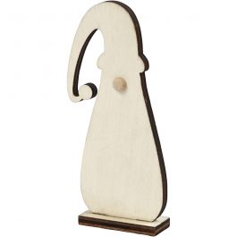 Weihnachtswichtel, H 10 cm, T 1,5 cm, B 4,5 cm, Dicke 3 mm, 3 Stk/ 1 Pck [HOB-54467]