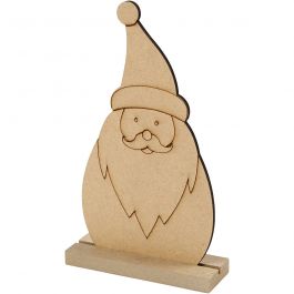 Weihnachtsfiguren, Nikolaus, H 15 cm, T 3 cm, B 9 cm, Dicke 3 mm, 1 Stk [HOB-54469]