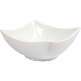 Schale, H 4,5 cm, D 10 cm, Weiß, 2 Stk/ 1 Pck [HOB-555230]