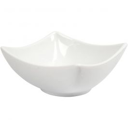Schale, H 4,5 cm, D 10 cm, Weiß, 12 Stk/ 1 Pck [HOB-55523]