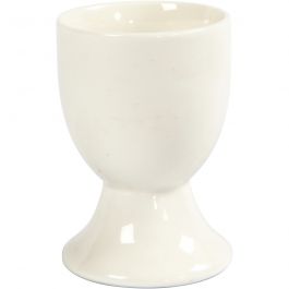 Eierbecher, H 6,5 cm, Naturweiß, 12 Stk/ 1 Pck [HOB-556251]
