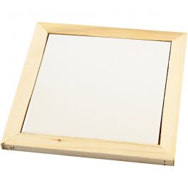 Untersetzer mit Holzrahmen, Größe 15x15 cm, 10 Stk/ 1 Pck [HOB-556551]
