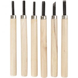 Schnitzwerkzeuge, 6 Stk/ 1 Pck [HOB-55704]