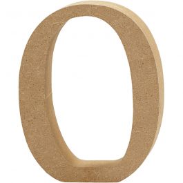 Zahl, 0, H 13 cm, Dicke 2 cm, 1 Stk [HOB-56338]