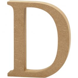 Buchstabe, D, H 8 cm, Dicke 1,5 cm, 1 Stk [HOB-56363]